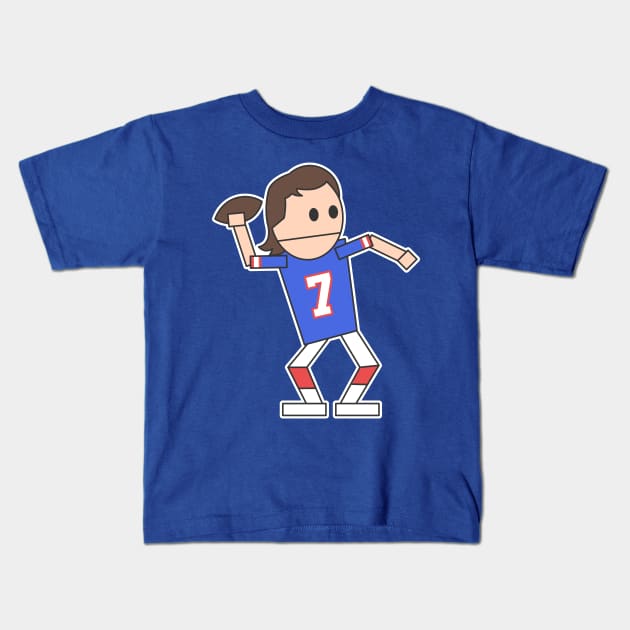 Duty-Free Flutie Kids T-Shirt by Carl Cordes